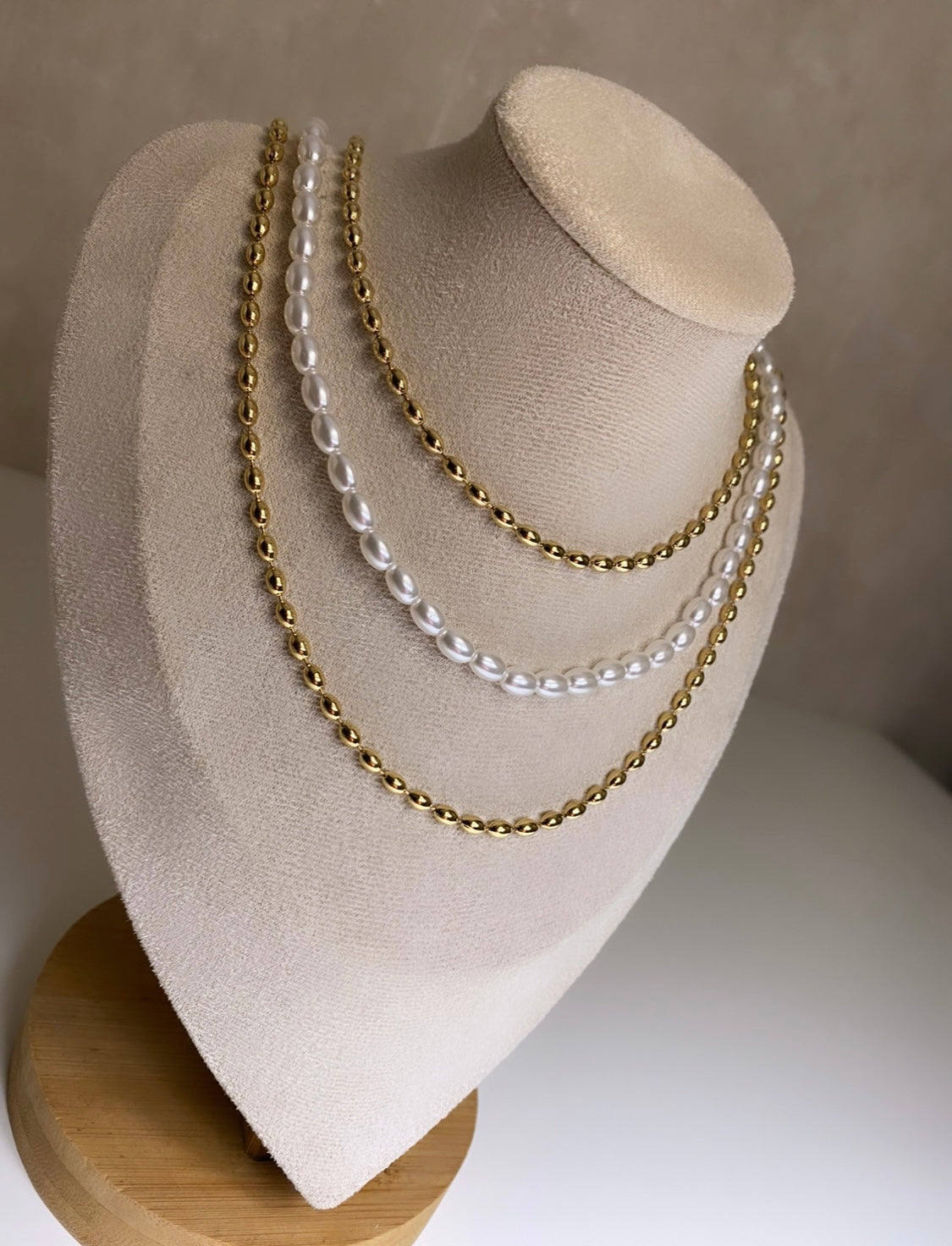 Collier triple “Octavia”