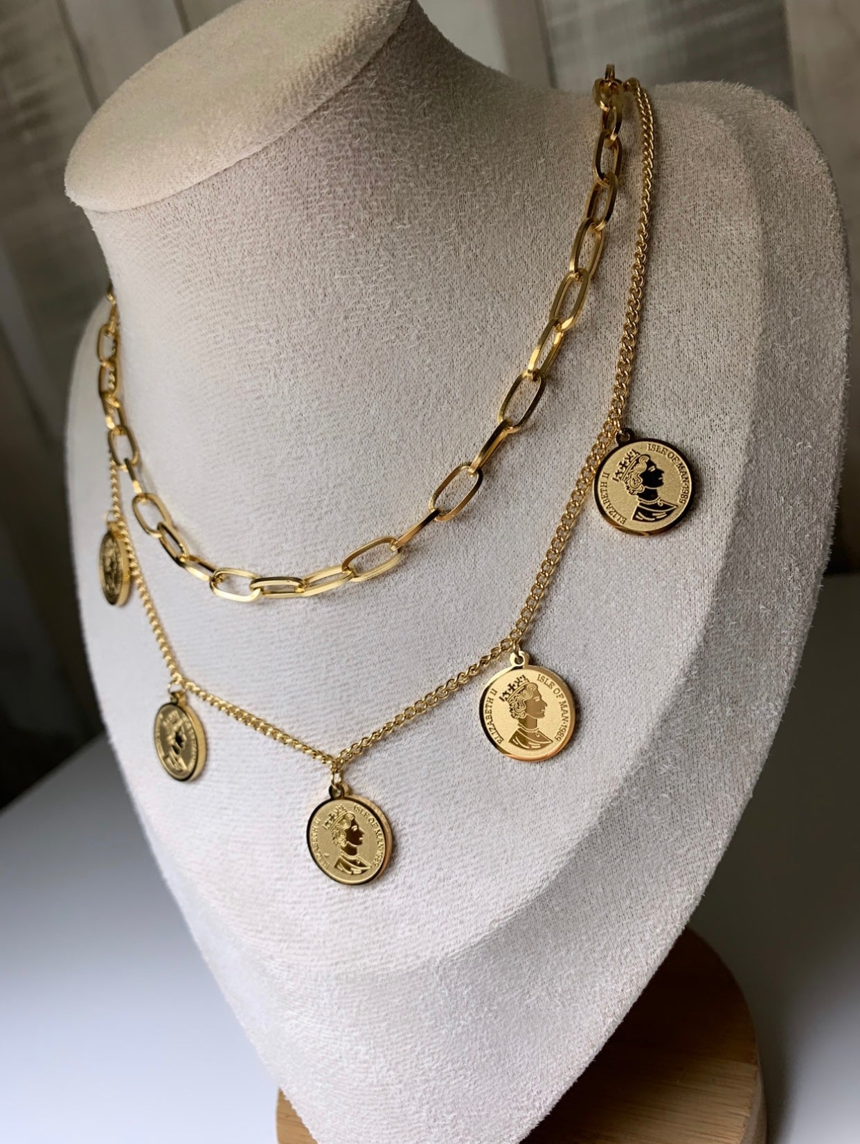 Double collier à motif