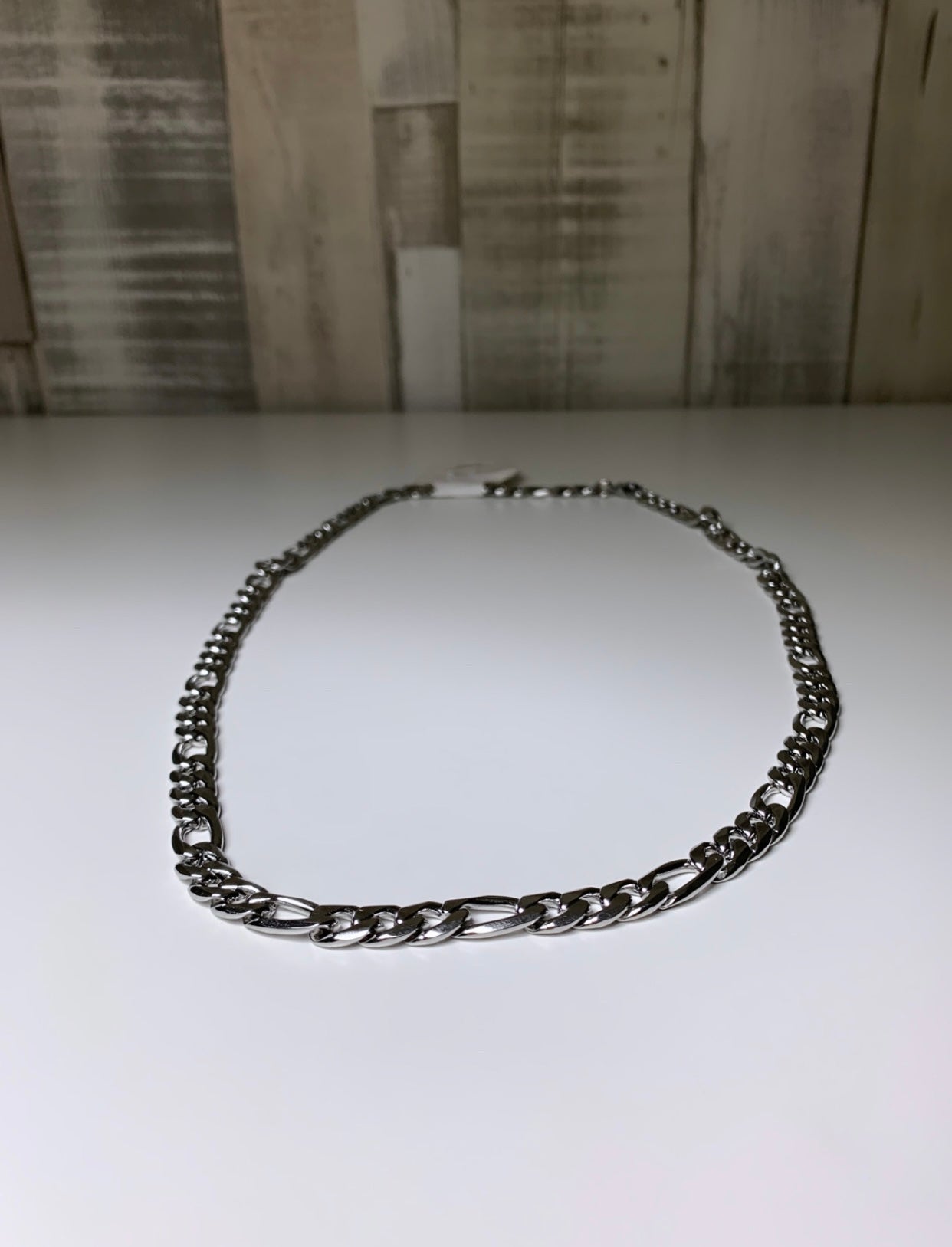 Collier homme argenté