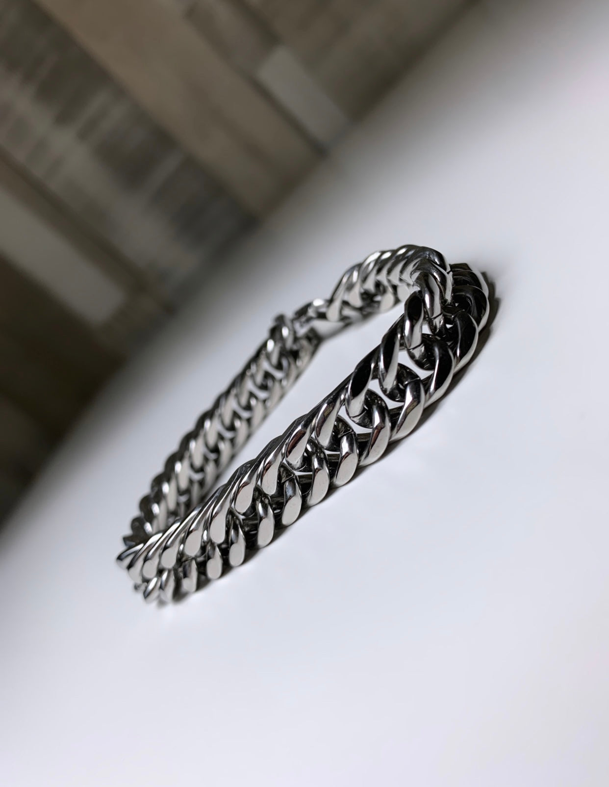 Gourmette homme grosse maille