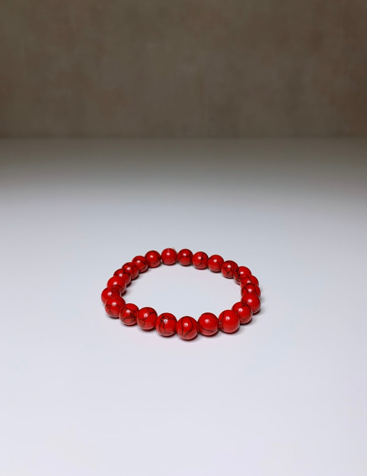 Bracelet pierres naturelles rouge