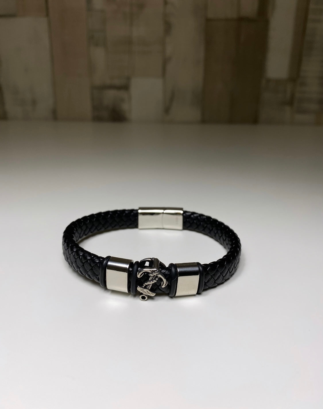 Bracelet Homme tressé Noir