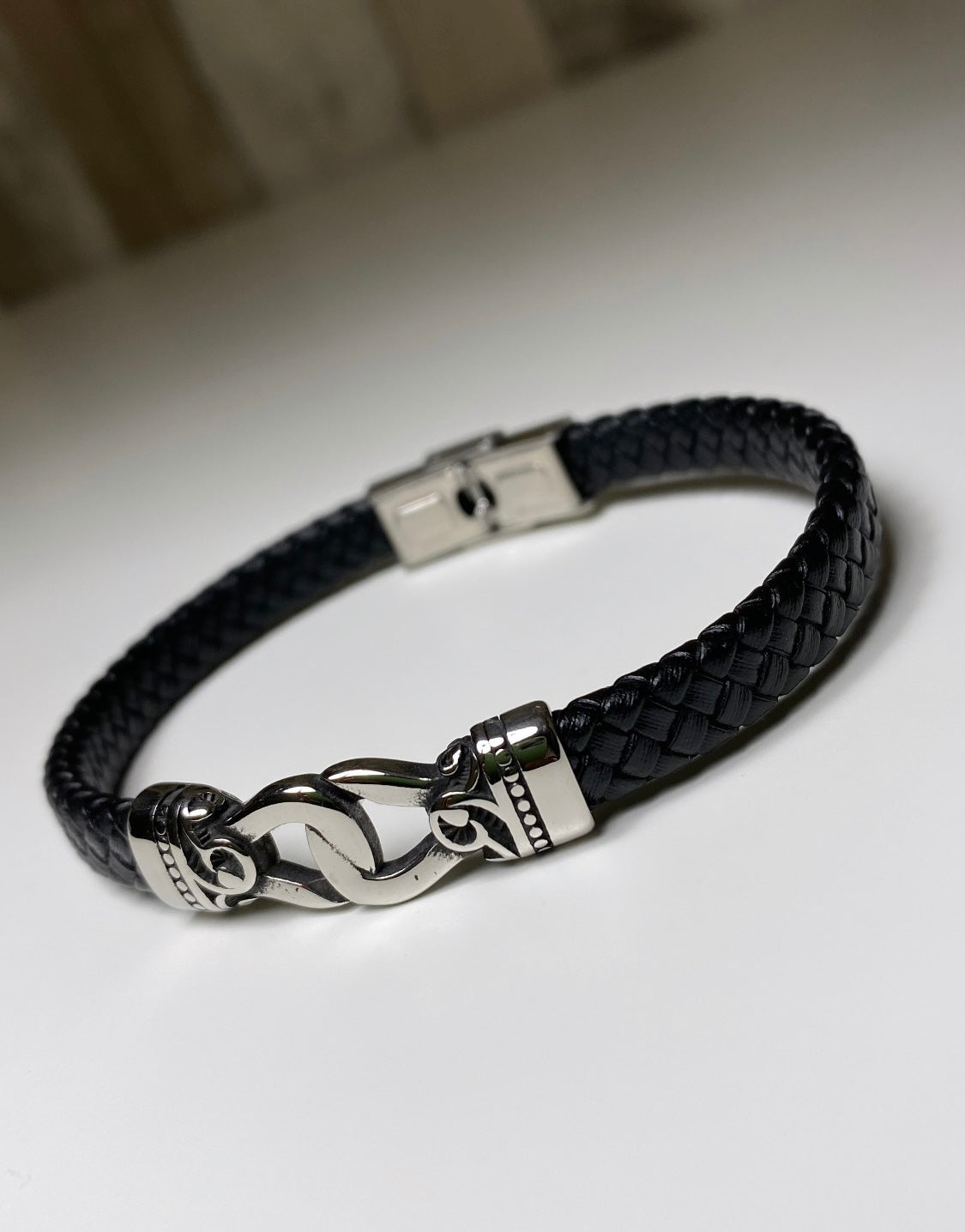 Bracelet Homme en cuir tressé - Viking