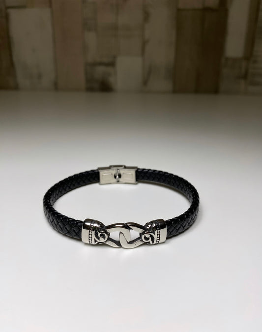 Bracelet Homme en cuir tressé - Viking