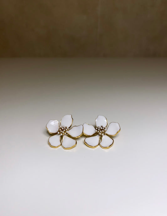 Boucles Flowers White