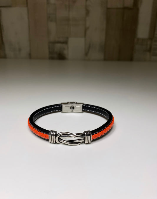 Bracelet Homme en cuir tressé