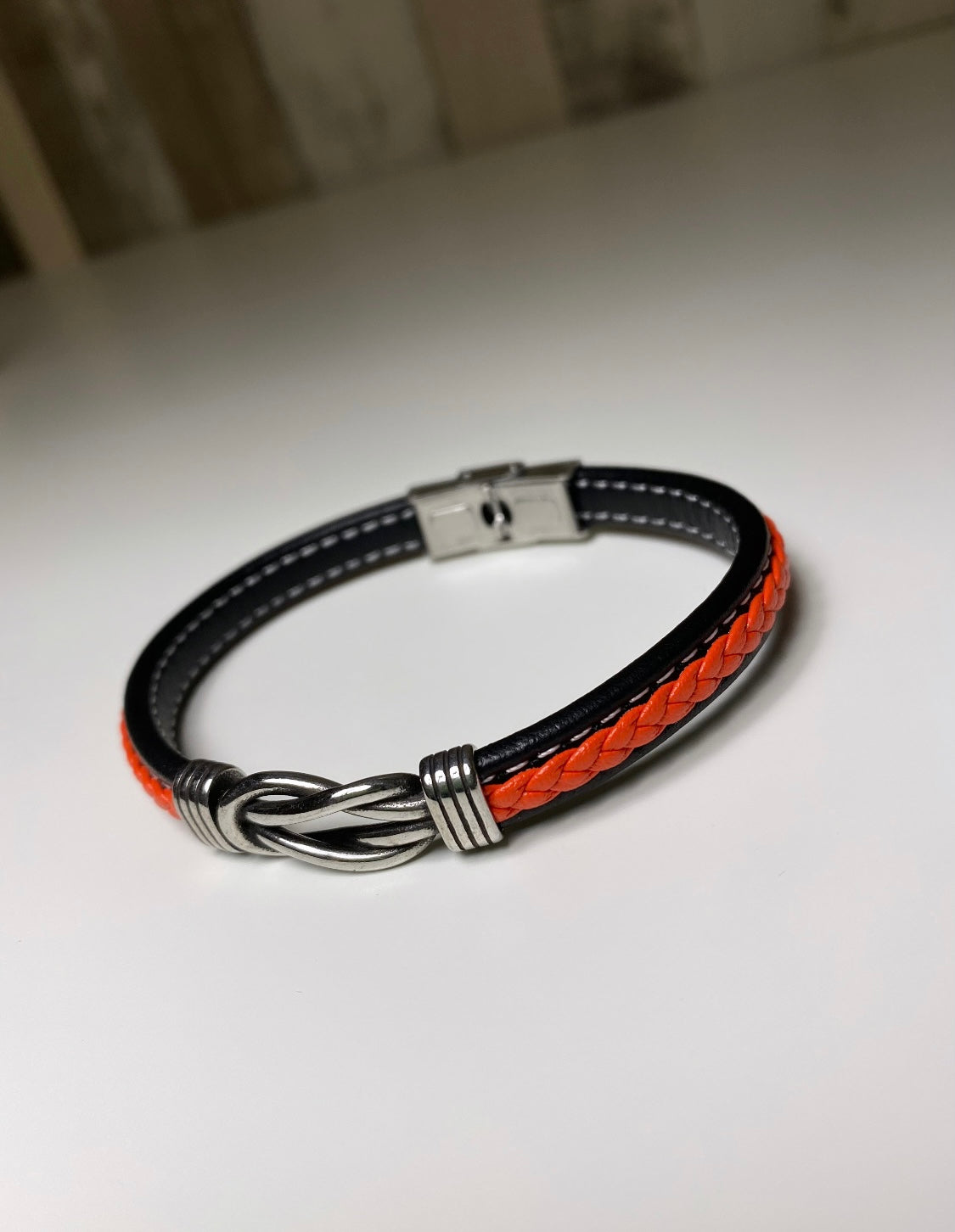 Bracelet Homme en cuir tressé