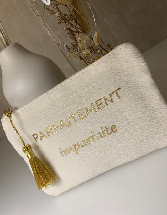 Pochette tissu Parfaitement imparfaite