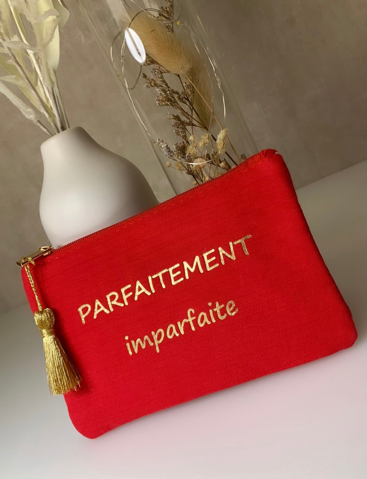 Pochette tissu Parfaitement imparfaite