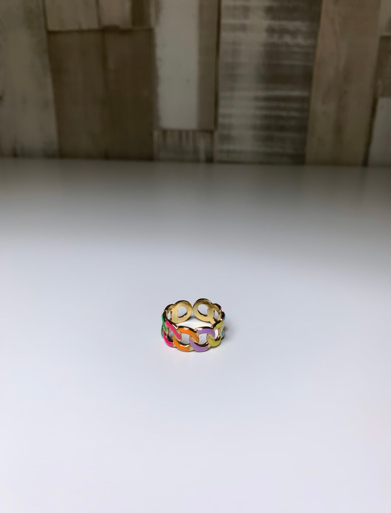 Bague multicolore