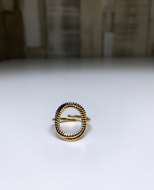 Bague cercle doré