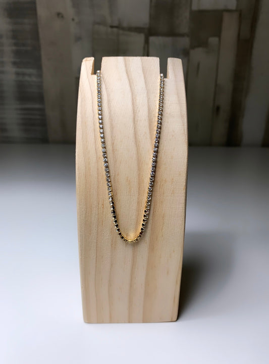 Collier plusieurs perle doré