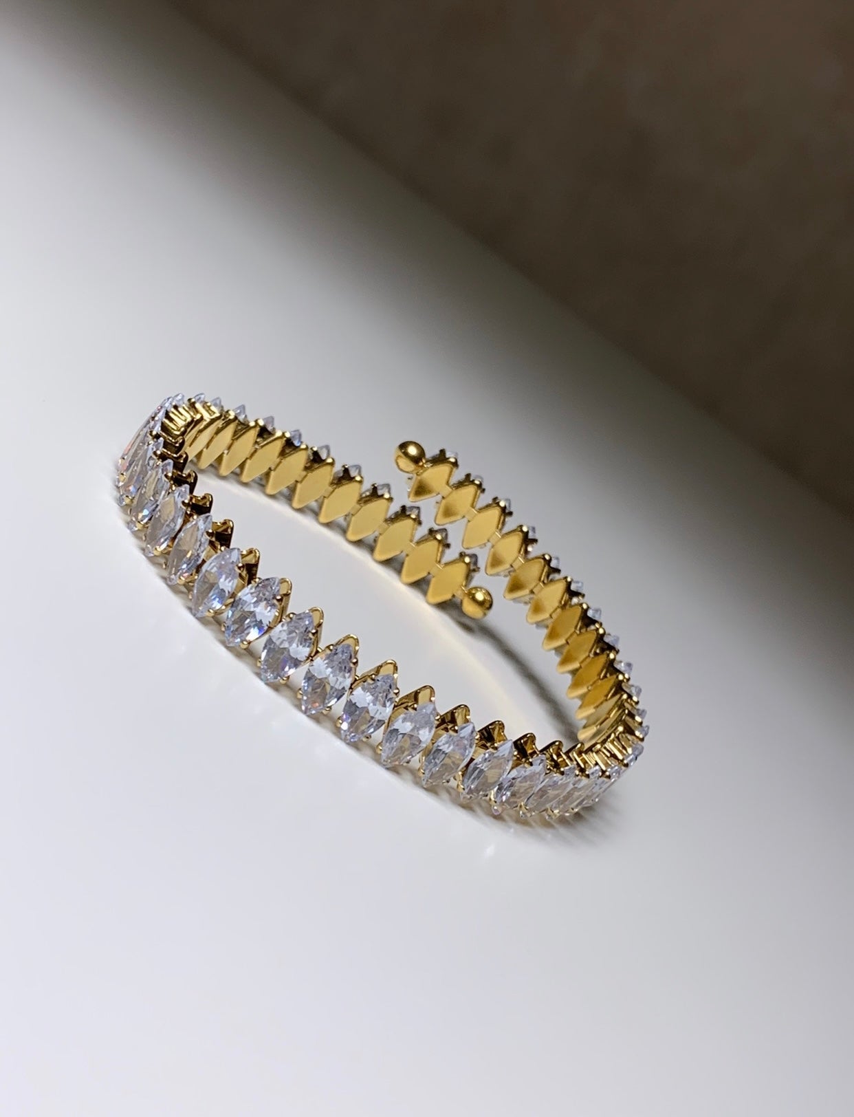 Bracelet plusieurs gouttes diamants